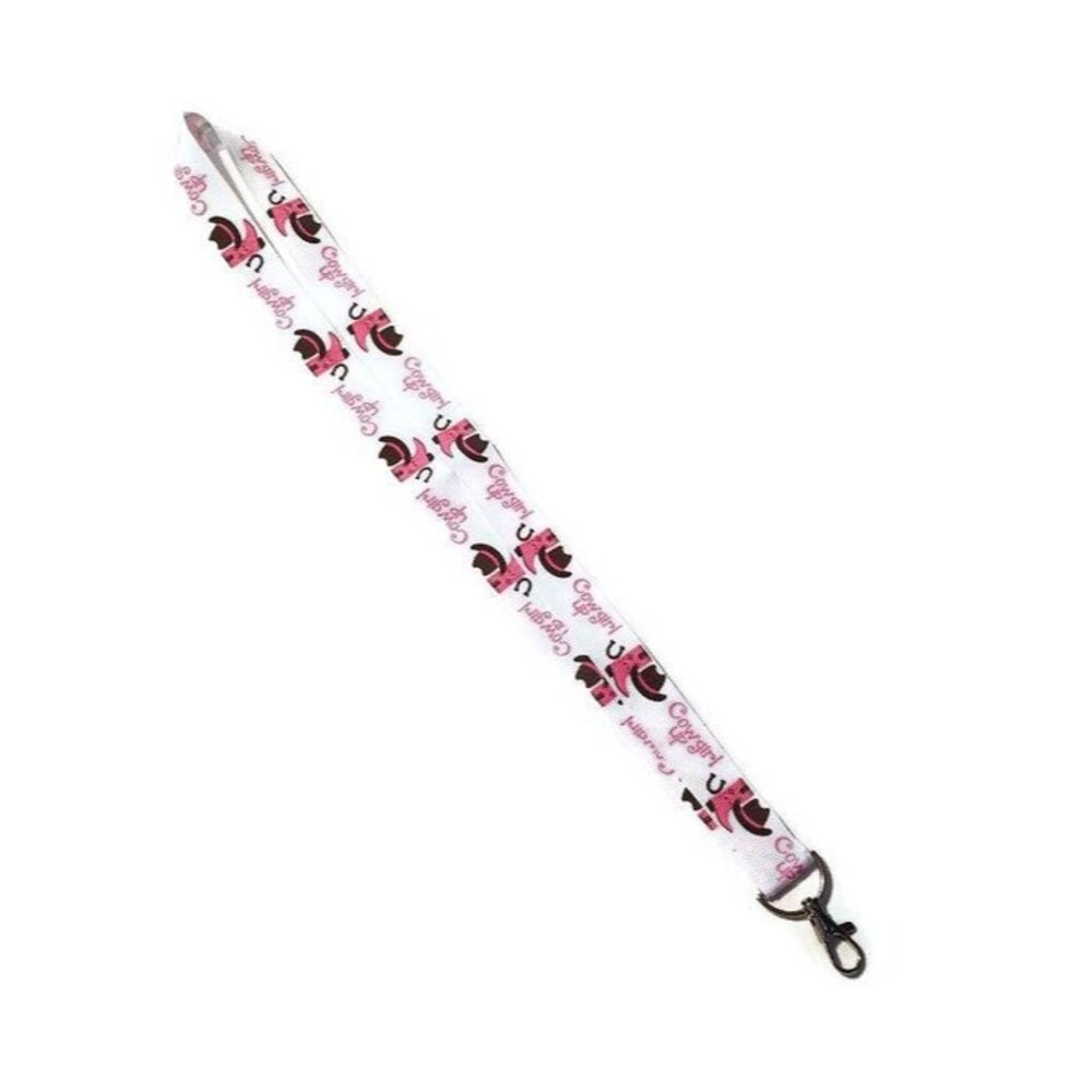 Cowgirl Up Lanyard Keychain, Rodeo, Gift, Keychain